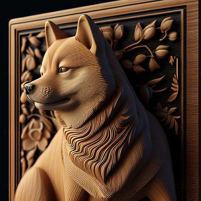 3D модель Шиба-ину собака (STL)